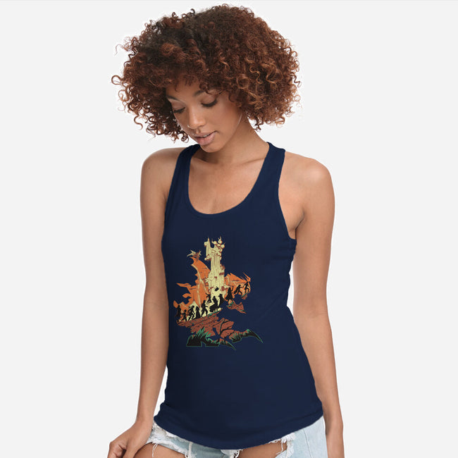 Unfinished Ruin-womens racerback tank-Adams Pinto