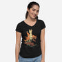 Unfinished Ruin-womens v-neck tee-Adams Pinto