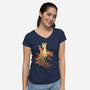 Unfinished Ruin-womens v-neck tee-Adams Pinto