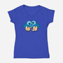 Unfortunate Cookie-womens v-neck tee-Raffiti