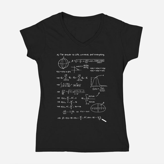 Universal Solution-womens v-neck tee-ducfrench