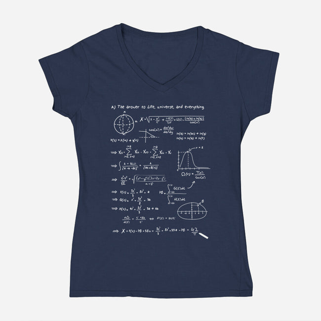 Universal Solution-womens v-neck tee-ducfrench