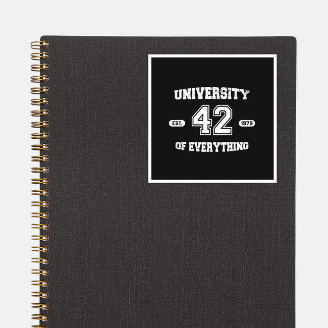 University of Everything-none glossy sticker-SergioDoe