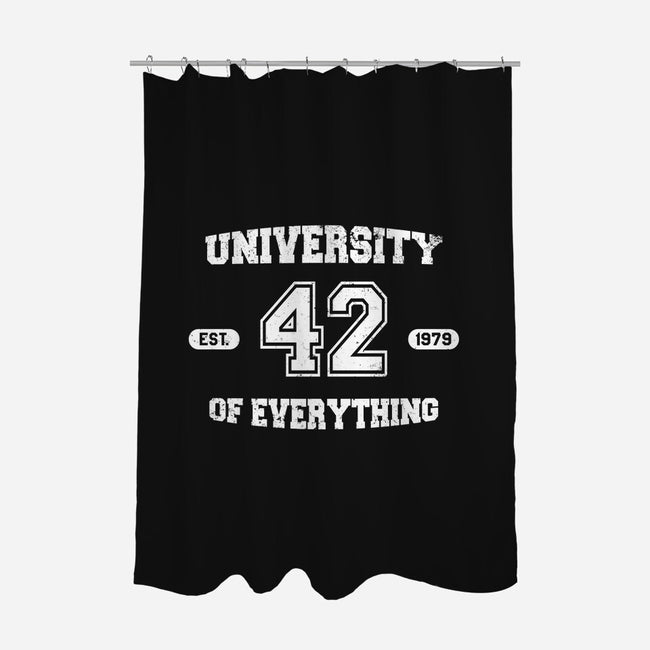 University of Everything-none polyester shower curtain-SergioDoe