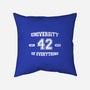 University of Everything-none non-removable cover w insert throw pillow-SergioDoe