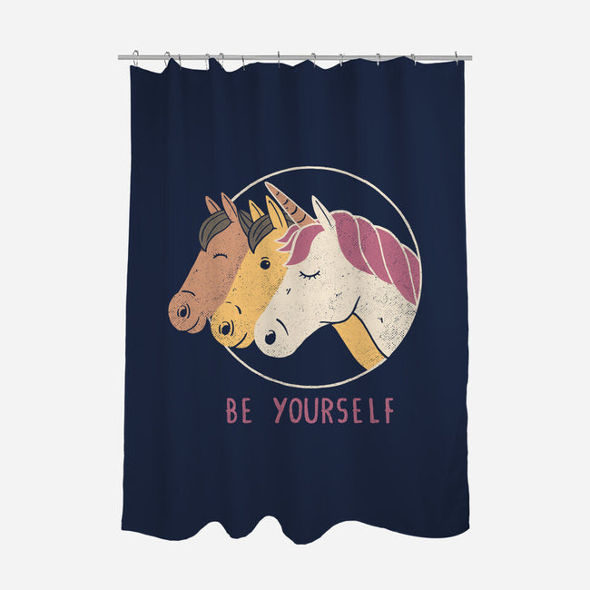 Unless You Can Be a Unicorn-none polyester shower curtain-tobefonseca