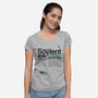 Unprocessed Soylent Green-womens v-neck tee-Captain Ribman