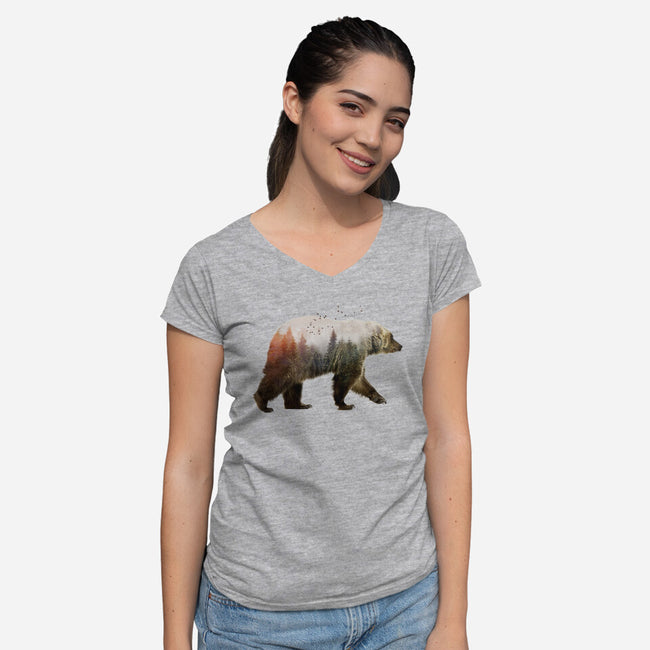 Ursa Nature-womens v-neck tee-SokolSelmani