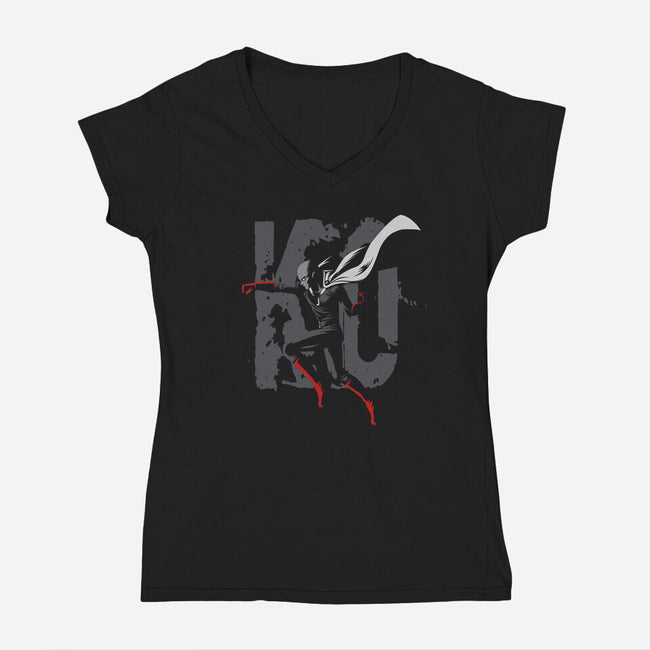 One KO-womens v-neck tee-albertocubatas
