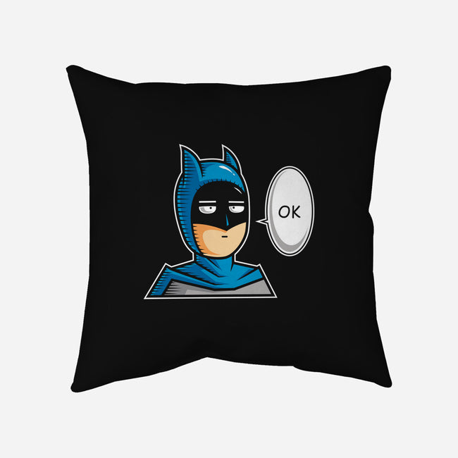 One Punch Bat-none removable cover w insert throw pillow-krisren28