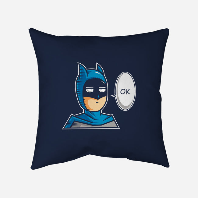 One Punch Bat-none removable cover w insert throw pillow-krisren28