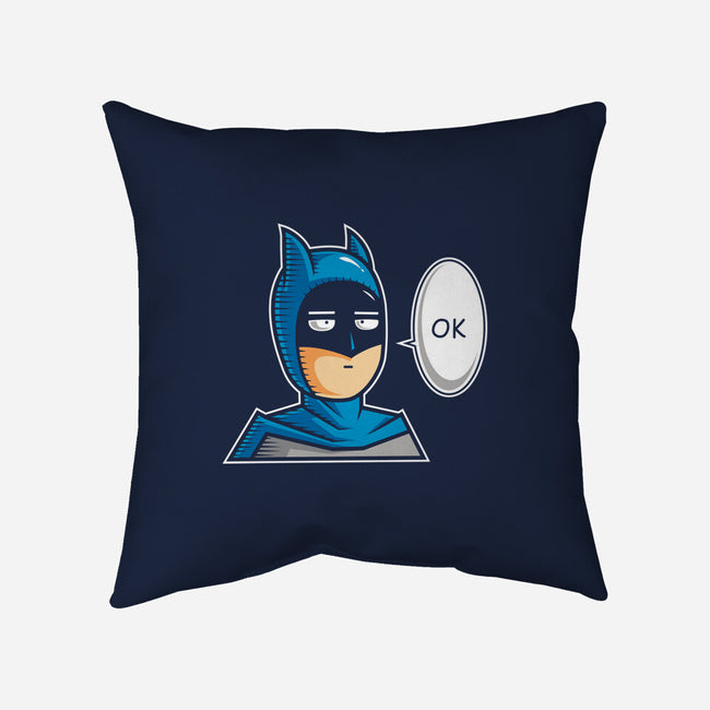 One Punch Bat-none removable cover throw pillow-krisren28