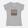 T is for Tribbles-womens v-neck tee-otisframpton