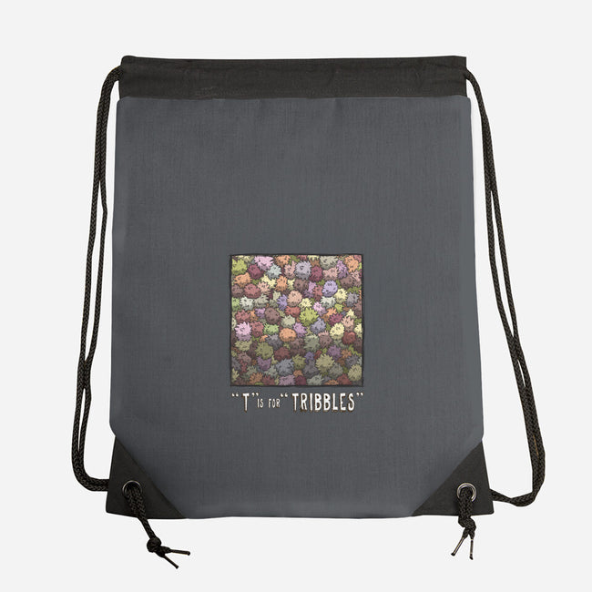 T is for Tribbles-none drawstring bag-otisframpton