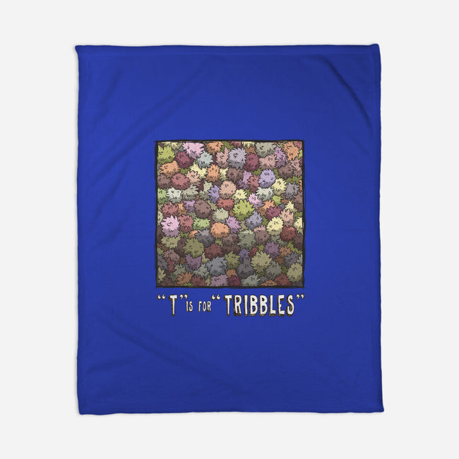 T is for Tribbles-none fleece blanket-otisframpton