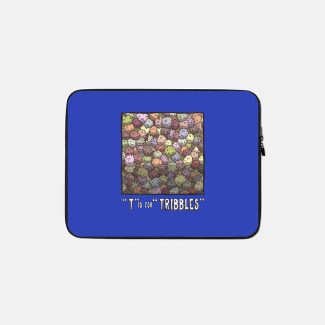 T is for Tribbles-none zippered laptop sleeve-otisframpton