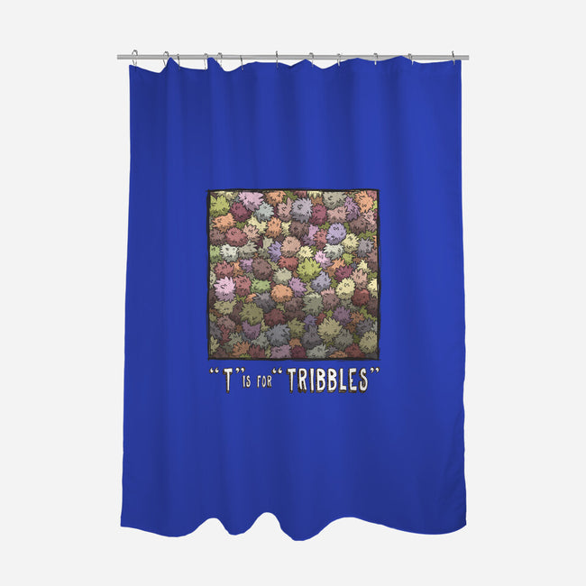 T is for Tribbles-none polyester shower curtain-otisframpton