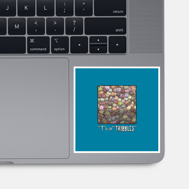 T is for Tribbles-none glossy sticker-otisframpton