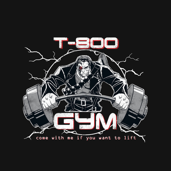 T-800 Gym-none polyester shower curtain-Coinbox Tees