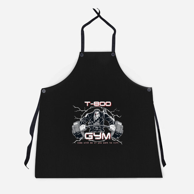 T-800 Gym-unisex kitchen apron-Coinbox Tees