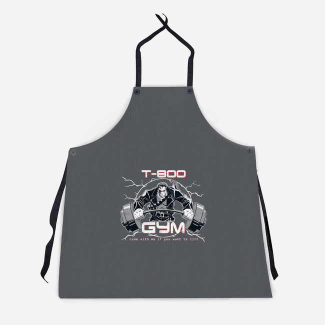 T-800 Gym-unisex kitchen apron-Coinbox Tees