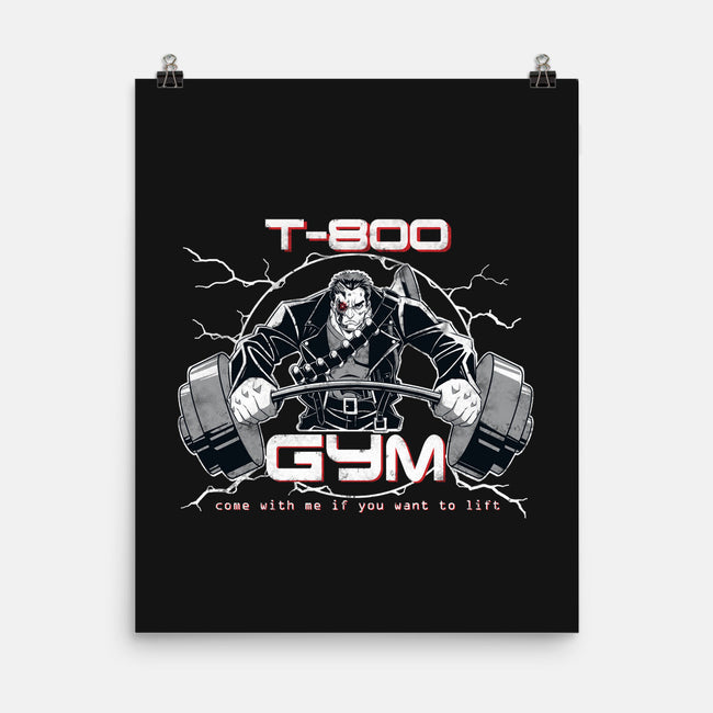 T-800 Gym-none matte poster-Coinbox Tees