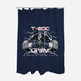 T-800 Gym-none polyester shower curtain-Coinbox Tees