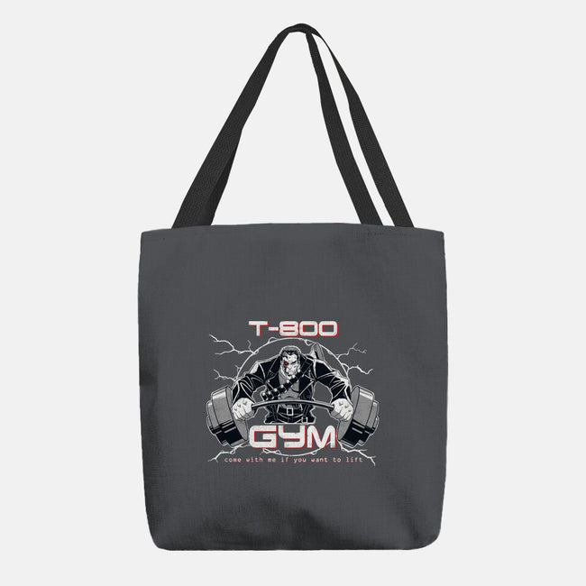 T-800 Gym-none basic tote-Coinbox Tees
