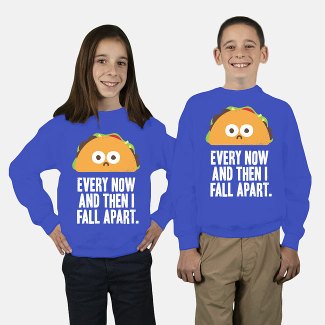 Taco Eclipse of the Heart-youth crew neck sweatshirt-David Olenick