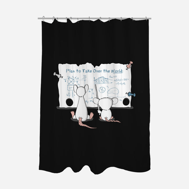 Take Over the World-none polyester shower curtain-thehookshot