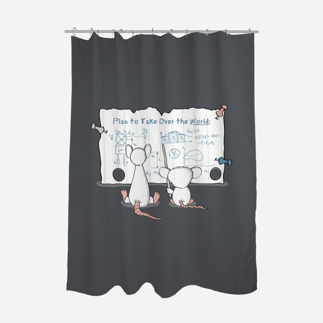 Take Over the World-none polyester shower curtain-thehookshot