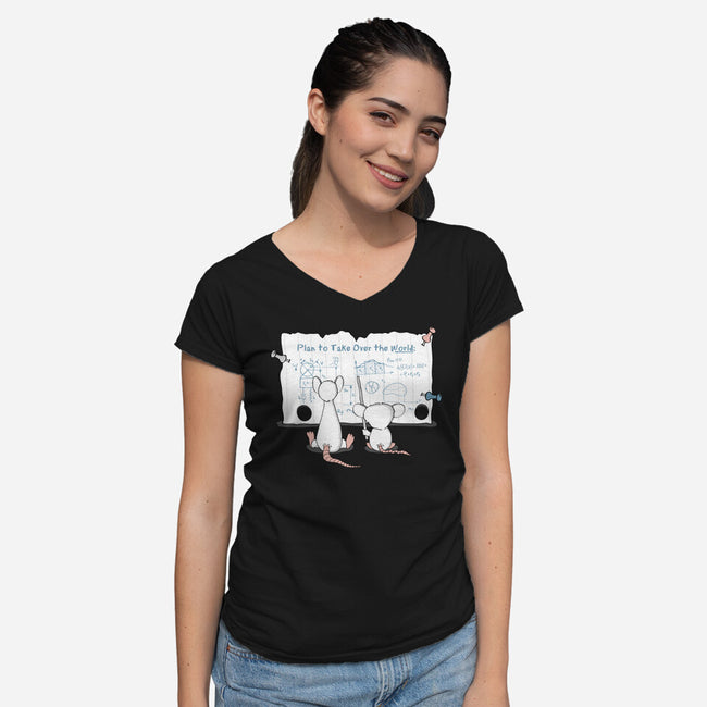 Take Over the World-womens v-neck tee-thehookshot