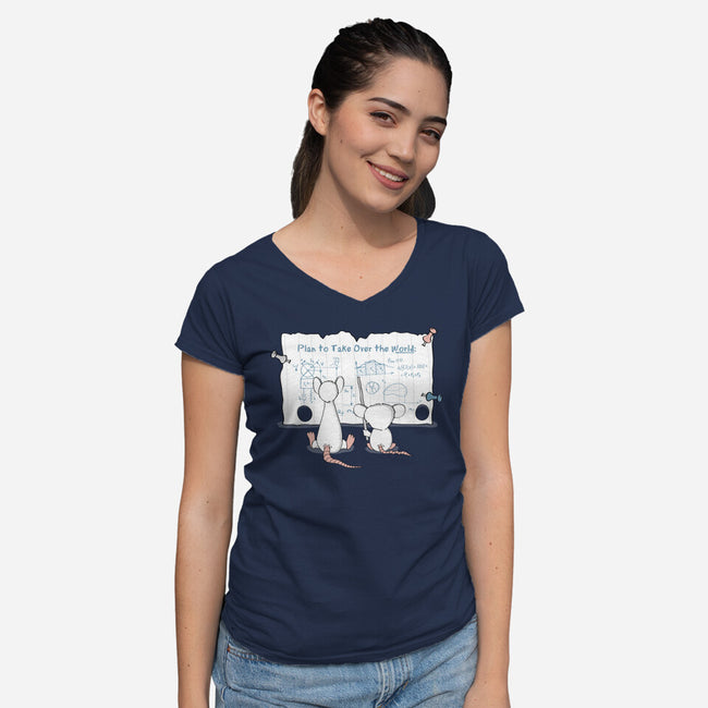 Take Over the World-womens v-neck tee-thehookshot