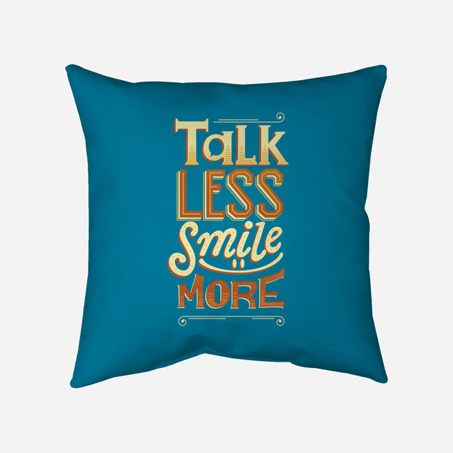 Talk Less-none removable cover throw pillow-risarodil