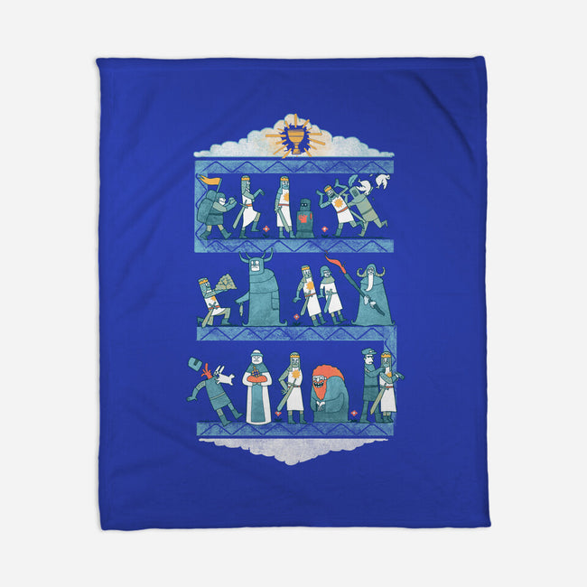 Tapisserie D'arrrggghhh-none fleece blanket-queenmob