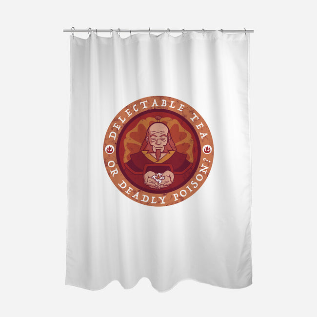 Tea or Poison?-none polyester shower curtain-KatHaynes