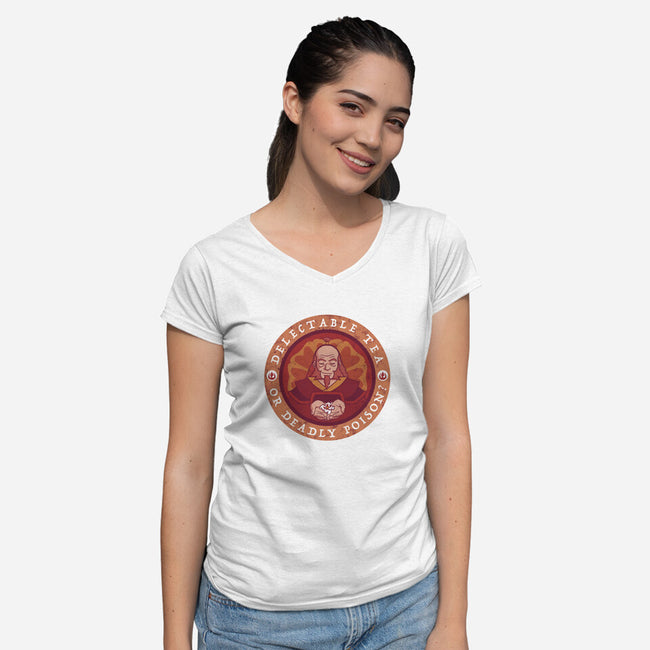 Tea or Poison?-womens v-neck tee-KatHaynes