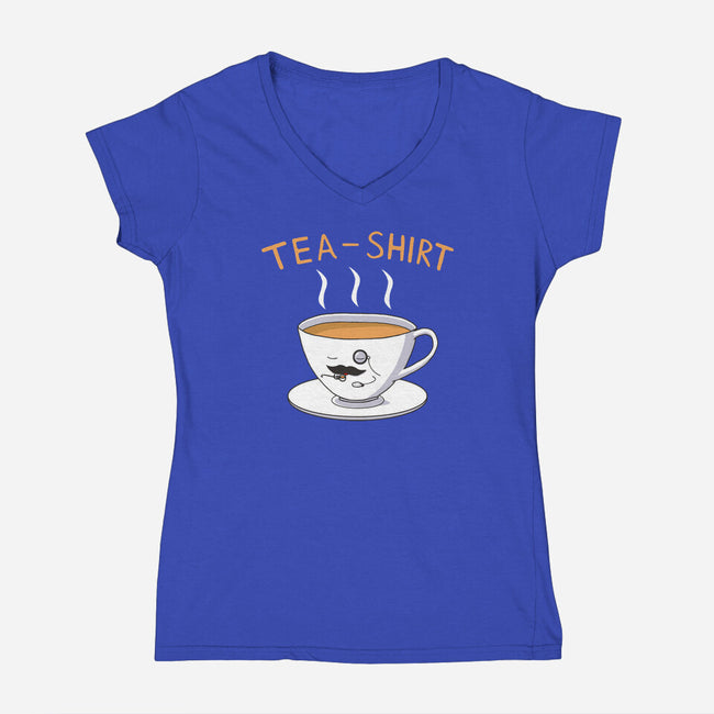 Tea-Shirt-womens v-neck tee-Pongg