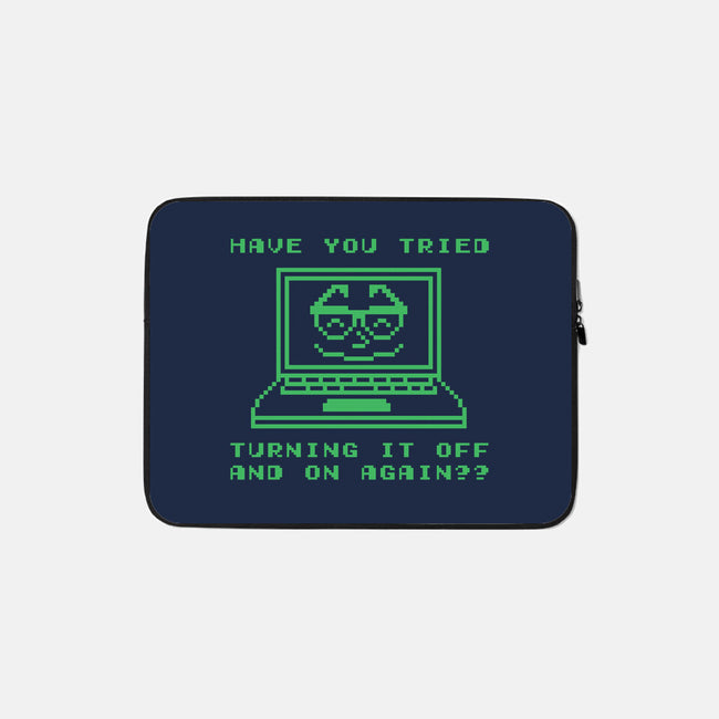 Tech Support-none zippered laptop sleeve-Beware_1984