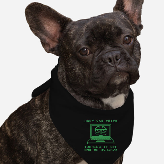 Tech Support-dog bandana pet collar-Beware_1984