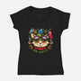Teemo On Duty-womens v-neck tee-Bamboota