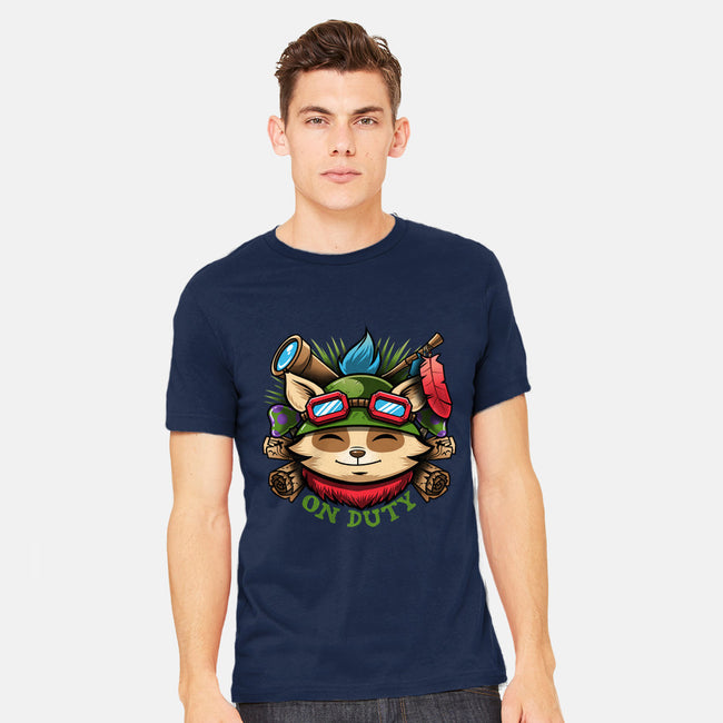 Teemo On Duty-mens heavyweight tee-Bamboota