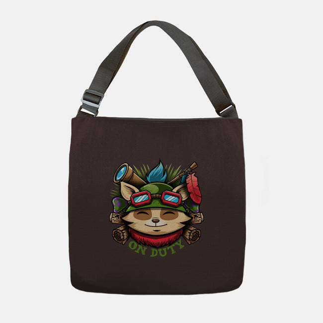 Teemo On Duty-none adjustable tote-Bamboota