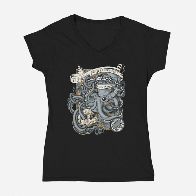Tempus Fugit-womens v-neck tee-gilleyvanweirden