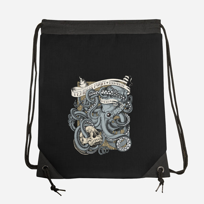 Tempus Fugit-none drawstring bag-gilleyvanweirden