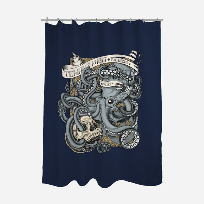 Tempus Fugit-none polyester shower curtain-gilleyvanweirden