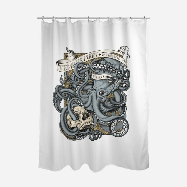 Tempus Fugit-none polyester shower curtain-gilleyvanweirden