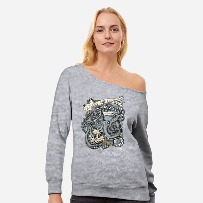 Tempus Fugit-womens off shoulder sweatshirt-gilleyvanweirden