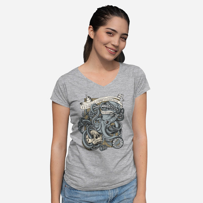Tempus Fugit-womens v-neck tee-gilleyvanweirden