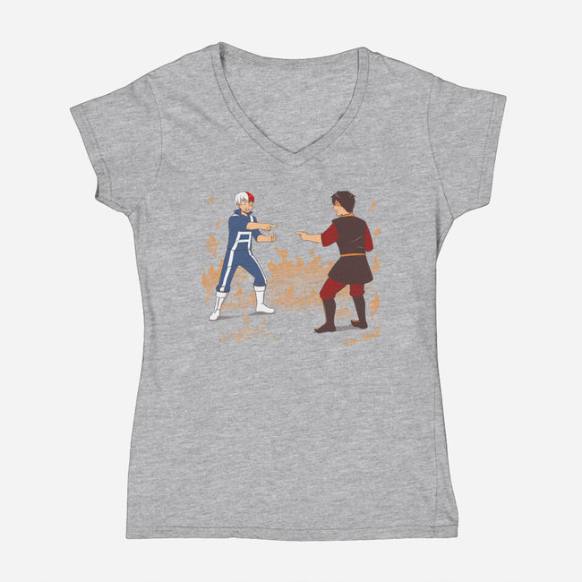 That Boy is an Homage!-womens v-neck tee-inverts
